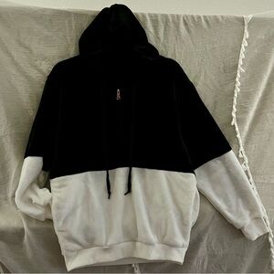 Black and White Men's Hoodie